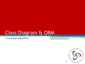 Class Diagram ORM Perancangan Basis Data 1 Perancangan