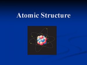 Atomic Structure What is a theory a wellsubstantiated