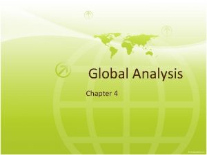 Global Analysis Chapter 4 Nature of International Trade