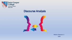Discourse Analysis Mnica Chamorro A 2020 Discourse Analysis