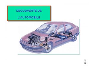 DECOUVERTE DE LAUTOMOBILE AUTOMOBILE Le terme automobile qualifie