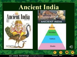 Ancient India Holt Mc Dougal Map of India