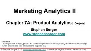 Marketing Analytics II Chapter 7 A Product Analytics