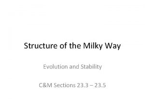 Structure of the Milky Way Evolution and Stability