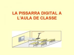 LA PISSARRA DIGITAL A LAULA DE CLASSE Ubicaci