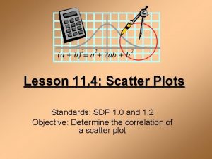 Lesson 11 4 Scatter Plots Standards SDP 1