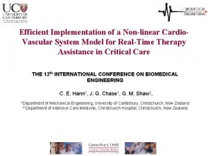 Efficient Implementation of a Nonlinear Cardio Vascular System