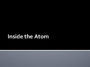 Inside the Atom Lets Investigate the Atom Atoms