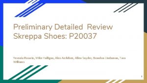 Preliminary Detailed Review Skreppa Shoes P 20037 Yesenia