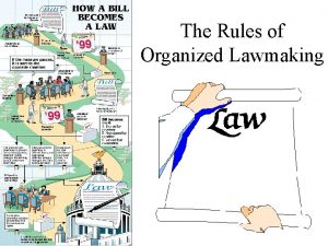 The Rules of Organized Lawmaking The Everyday Rules