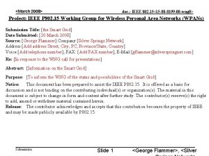 March 2008 doc IEEE 802 1515 08 0199