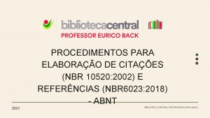 PROCEDIMENTOS PARA ELABORAO DE CITAES NBR 10520 2002