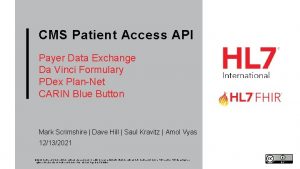 CMS Patient Access API Payer Data Exchange Da