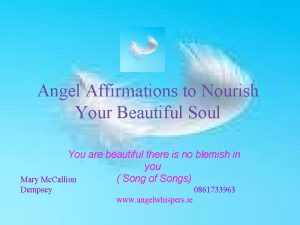 Angel Affirmations to Nourish Your Beautiful Soul You