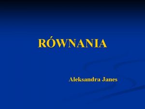 RWNANIA Aleksandra Janes Historia Rwna Rwnania rozwizywano ju