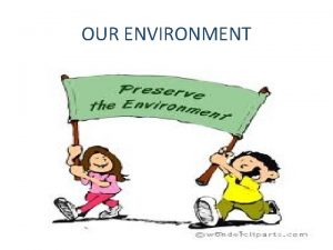 OUR ENVIRONMENT What are environmental issues Does environment