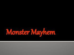 Monster Mayhem The Horror Genre Horror fiction is