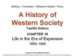 Mc Kay Crowston WiesnerHanks Perry A History of