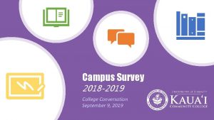 Campus Survey 2018 2019 College Conversation September 9