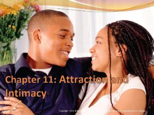 Chapter 11 Attraction and Intimacy Image 100Corbis Copyright
