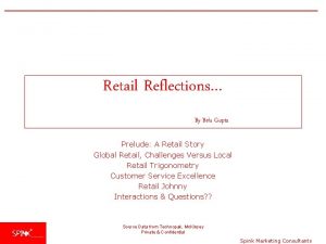 Retail Reflections By Bela Gupta Prelude A Retail