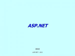 ASP NET 2010 ASP NET 2010 ASP NET