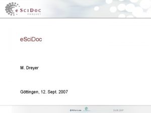 e Sci Doc M Dreyer Gttingen 12 Sept