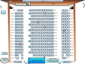 Screen Stage Lecturers desk Row A Left handed