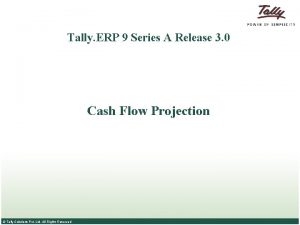 Tally ERP 9 Series A Release 3 0