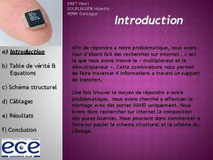 SINET Henri GOURLAOUEN Valentin HENRI Gonzague a Introduction