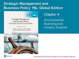 Strategic Management and Business Policy 15 e Global