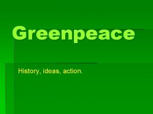 Greenpeace History ideas action Emblem Greenpeace Action 1