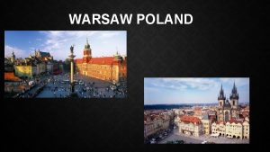 WARSAW POLAND FLIGHT TO WARSAW 1 780 for