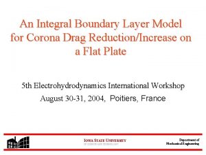 An Integral Boundary Layer Model for Corona Drag