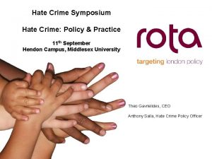 Hate Crime Symposium Hate Crime Policy Practice 11