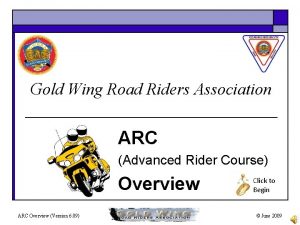 Gold Wing Road Riders Association ARC Advanced Rider