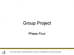 Group Project Phase Four 22 C 082 001