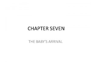 CHAPTER SEVEN THE BABYS ARRIVAL 7 1 Labor
