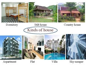 Dormitory Stilt house Country house Kinds of house