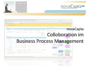 nova Capta Colloboration im Business Process Management Colloboration