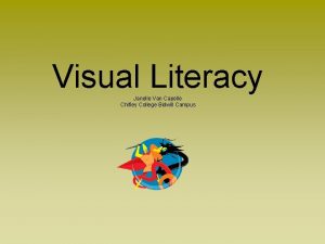 Visual Literacy Janelle Van Capelle Chifley College Bidwill