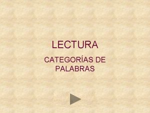 LECTURA CATEGORAS DE PALABRAS GATO MONO RATN CASA