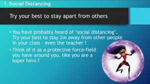 1 Social Distancing 2 Social Group bubble A