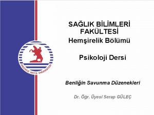 SALIK BLMLER FAKLTES Hemirelik Blm Psikoloji Dersi Benliin