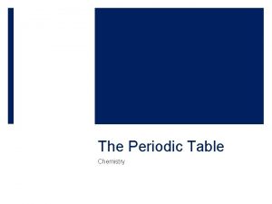 The Periodic Table Chemistry Subatomic particles Charge Proton