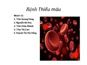 Bnh Thiu mu Nhm 11 1 Trn Quang
