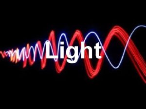 Light Light An Electromagnetic Wave Light is a