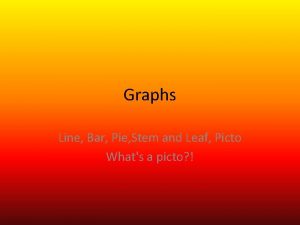 Graphs Line Bar Pie Stem and Leaf Picto