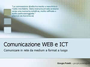 La connessione diretta tra mente e macchina lesito