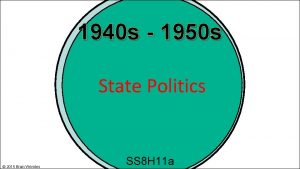 1940 s 1950 s State Politics 2015 Brain